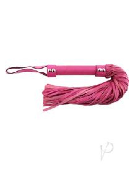 Rouge Short Leather Flogger Pnk