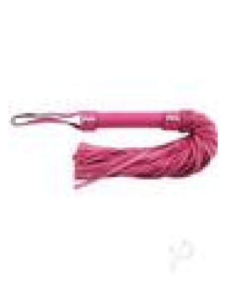 Rouge Short Leather Flogger Pnk