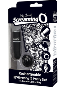 My Secret Remote C Panty Rechr Blk-indv
