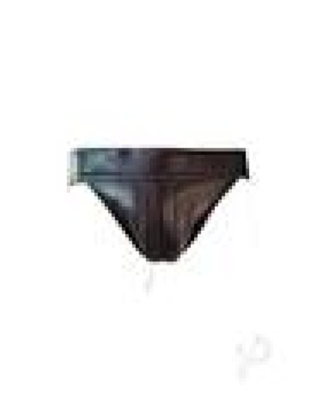 Rouge Zip Leather Jock Blk Xl