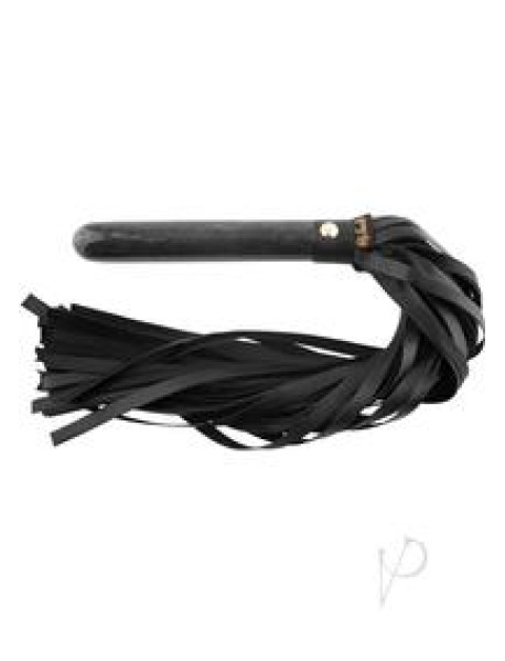 Rouge Marble Handle Flogger Black