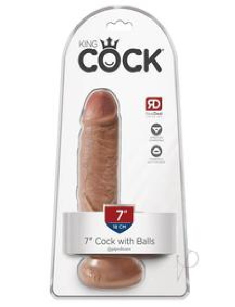 Kc 7 Cock W/balls Tan Kc 7 Cock W/balls Tan