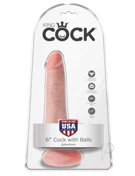 Kc 6 Cock W/balls Flesh Kc 6 Cock W/balls Flesh