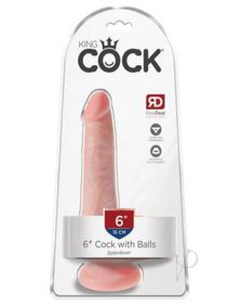 Kc 6 Cock W/balls Flesh Kc 6 Cock W/balls Flesh