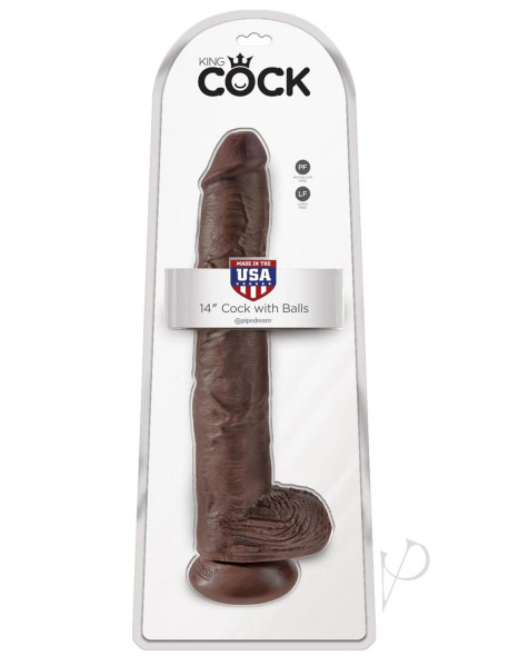 Kc 14 Cock W/balls Brown Kc 14 Cock W/balls Brown