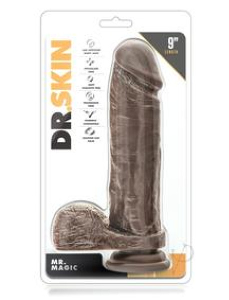 Dr Skin Mr Magic 9 Dildo Chocolate
