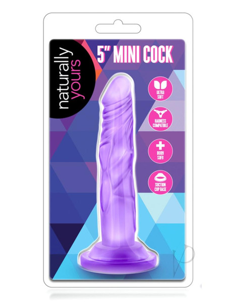 Naturally Yours 5 Mini Cock Purple