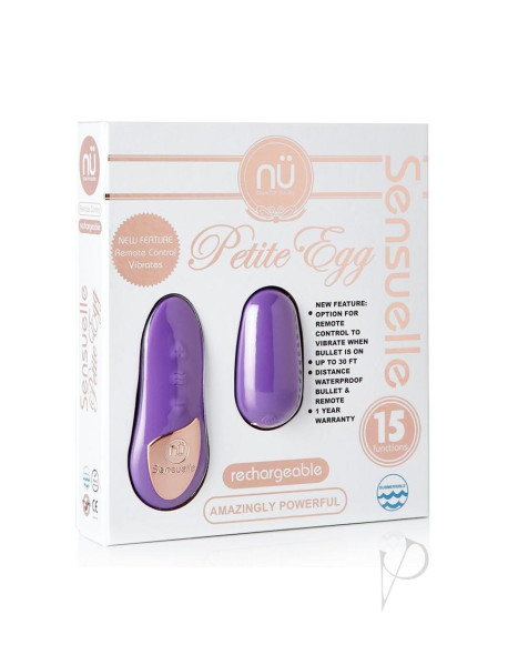 Sensuelle Remote 15 Func Petite Egg Purp