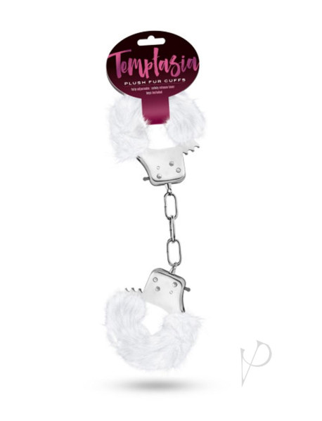 Temptasia Plush Fur Cuffs White