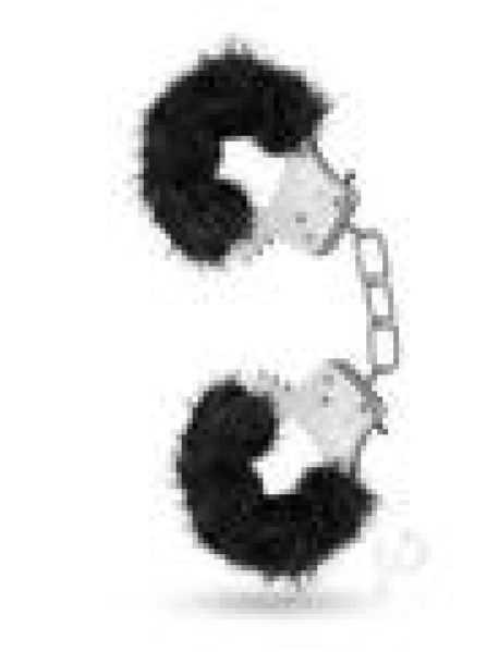 Temptasia Plush Fur Cuffs Black