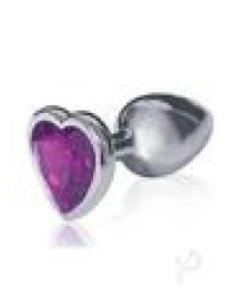 The 9 Silver Starter Heart Plug Violet