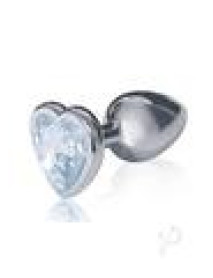 The 9 Silver Starter Heart Plug Diamond