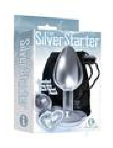 The 9 Silver Starter Heart Plug Diamond