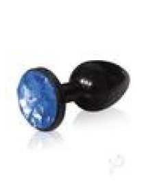 The 9 Bejewled Stainless Plug Cobalt