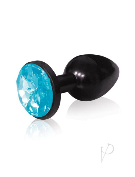 The 9 Bejewled Stainless Plug Aqua
