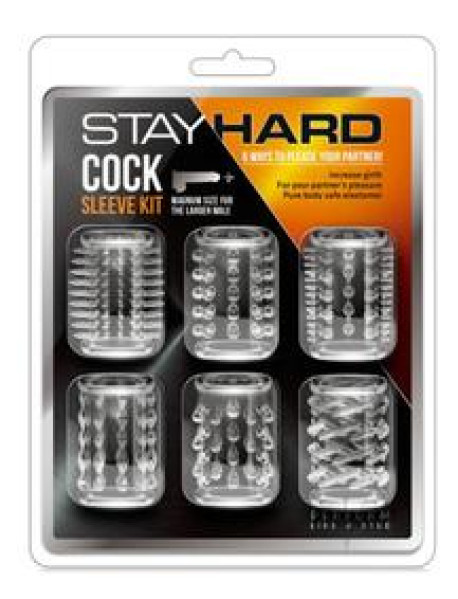 Stay Hard Cock Sleeve Kit 6/set