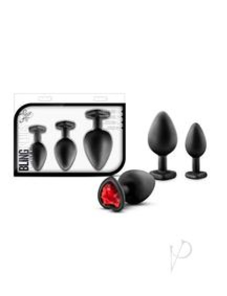 Luxe Bling Plugs Train Kit Blk/red Gems Luxe Bling Plugs Train Kit Blk/red Gems