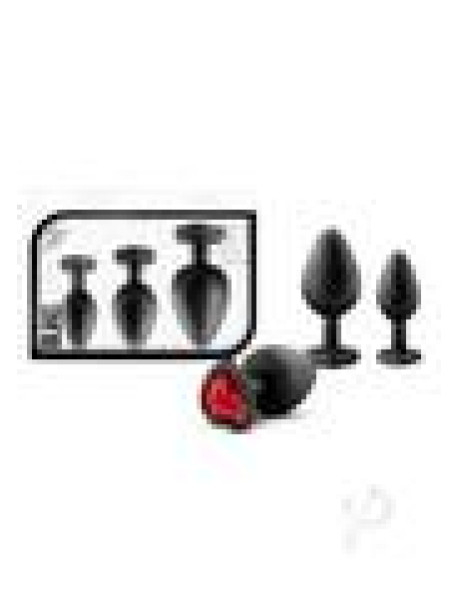 Luxe Bling Plugs Train Kit Blk/red Gems Luxe Bling Plugs Train Kit Blk/red Gems