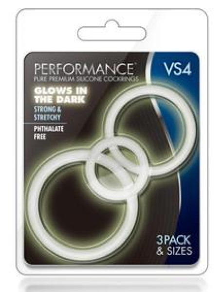 Performance Vs4 Cockring Set White