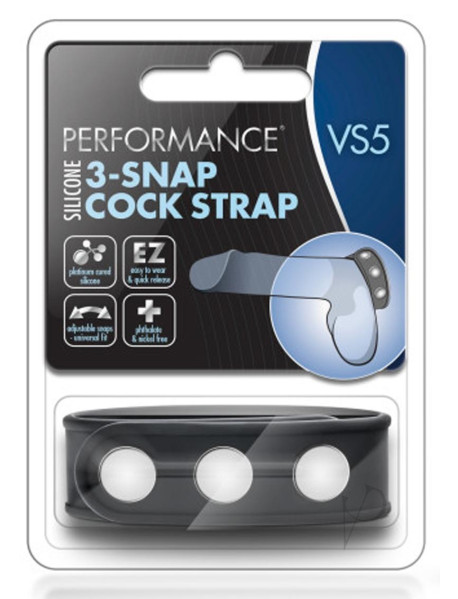 Performance Vs5 3 Snap Cock Strap Blk
