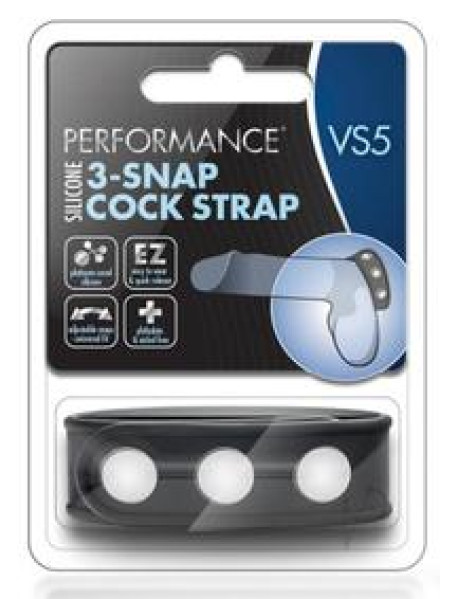 Performance Vs5 3 Snap Cock Strap Blk