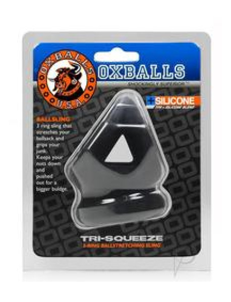 Tri-sqeeze Cocksling/ballstretcher Black