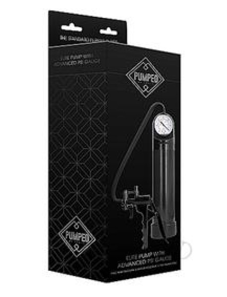 Pumped Elite Pump W/psi Gauge Blk(spec)
