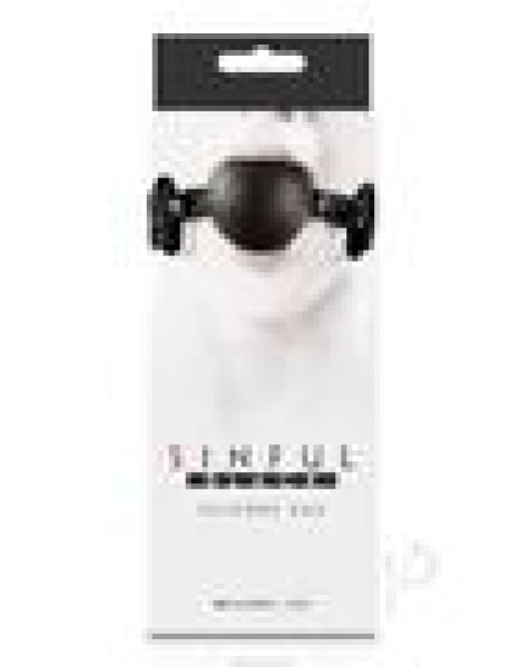 Sinful Soft Silicone Gag Black Sinful Soft Silicone Gag Black