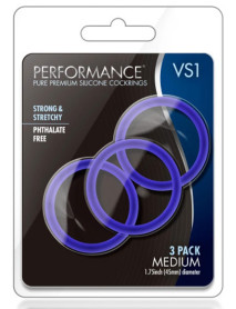 Performance Ring Vs1 Med Silicone Indigo