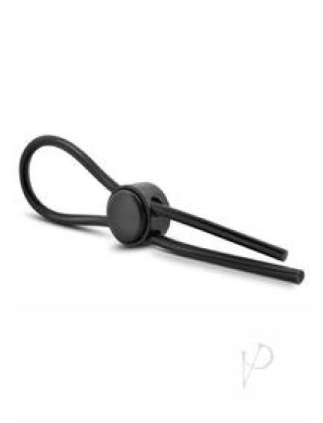 Stay Hard Silicone Loop Cock Ring Black Stay Hard Silicone Loop Cock Ring Black