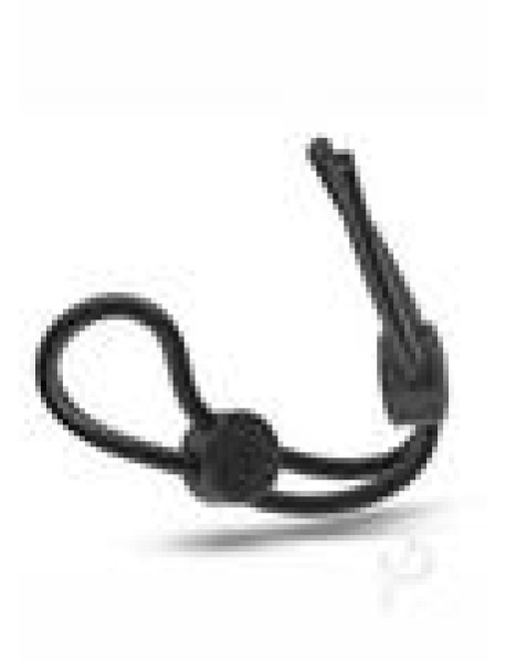 Stay Hard Silicone Dbl Loop Cockring Blk
