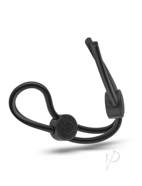 Stay Hard Silicone Dbl Loop Cockring Blk