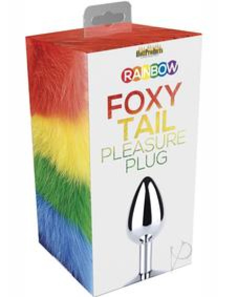 Rainbow Foxy Tail Butt Plug