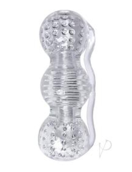 The 9 Clear Stroke Threeway Masturbator