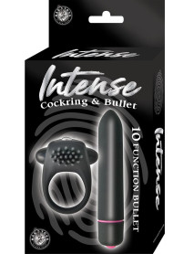 Intense Cockring and Bullet Black