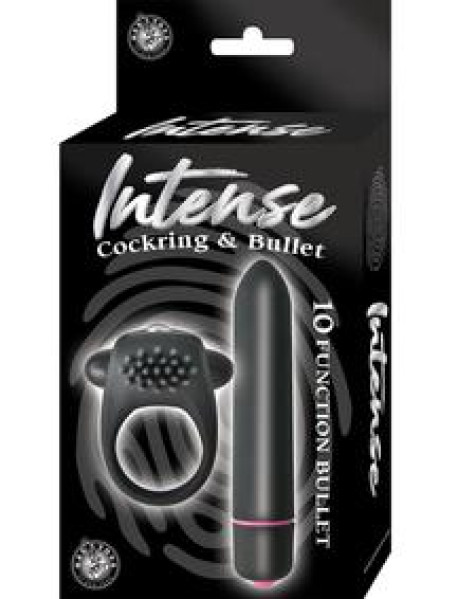 Intense Cockring and Bullet Black