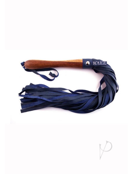 Rouge Wooden Handle Flogger Blue