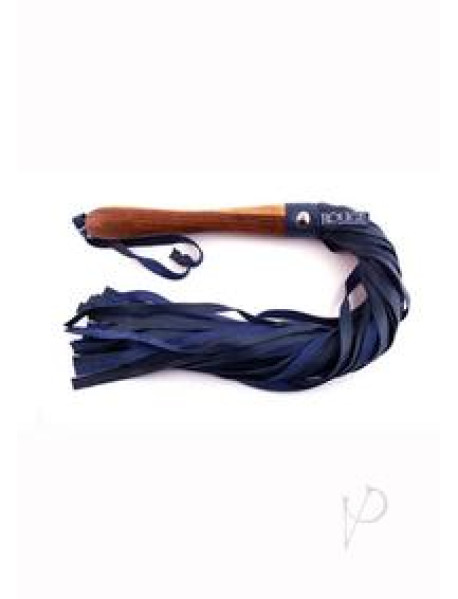 Rouge Wooden Handle Flogger Blue