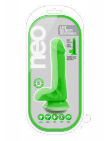 Neo Dual Density Cock W/balls 6` Green