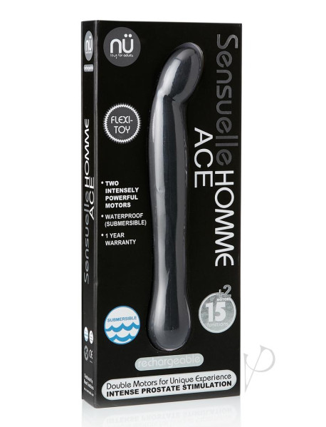 Sensuelle Homme Ace Prostate Vibe Black