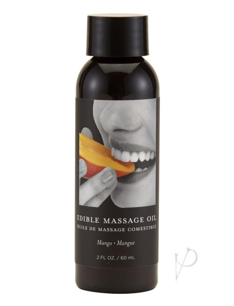 Edible Tropical Massage Oil Mango 2 Oz