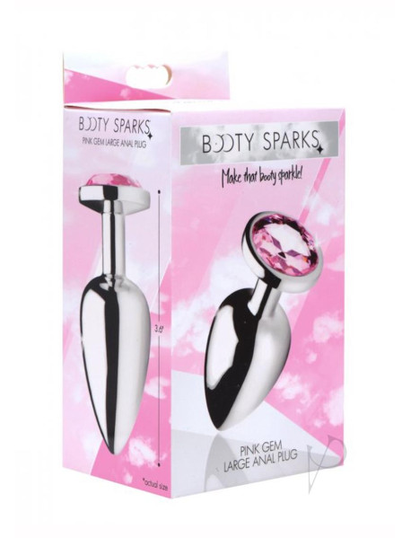Booty Sparks Pink Gem Anal Plug Lg