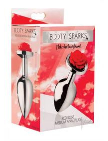 Booty Sparks Red Rose Anal Plug Md Booty Sparks Red Rose Anal Plug Md