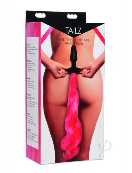 Tailz Pony Tail Anal Plug Hot Pink