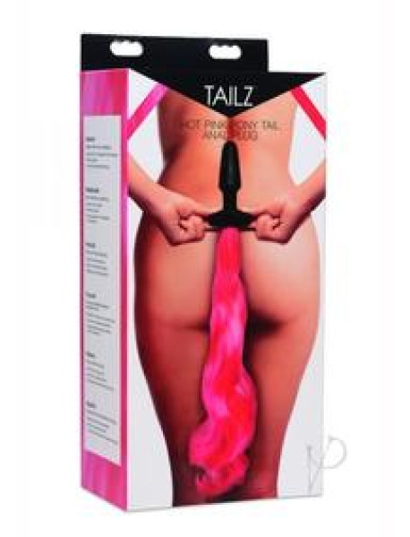 Tailz Pony Tail Anal Plug Hot Pink