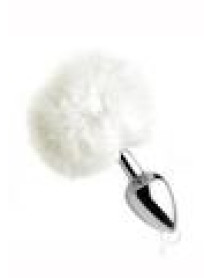 Tailz Fluffy Bunny Tail Anal Plug White