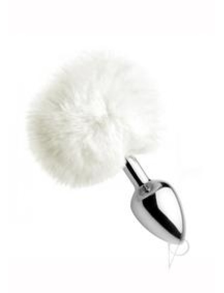 Tailz Fluffy Bunny Tail Anal Plug White