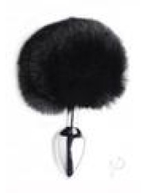 Tailz Fluffy Bunny Tail Anal Plug Black