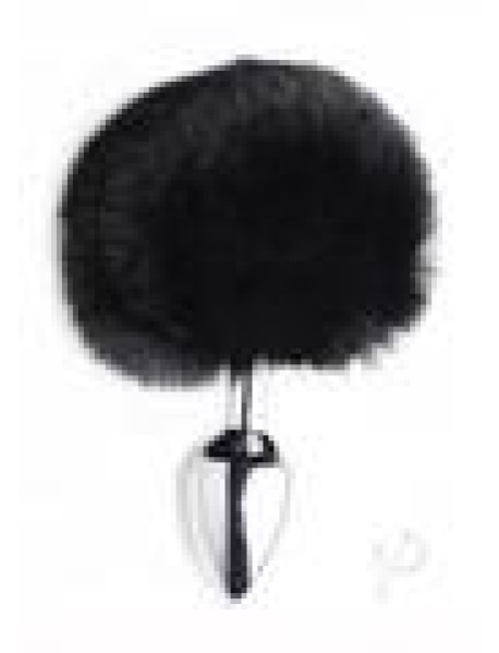Tailz Fluffy Bunny Tail Anal Plug Black