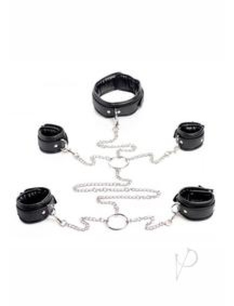 Strict Slave Pu Leather Shackles